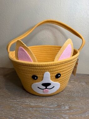 Easter Corgi Rope Basket Brown - Spritz™